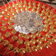 Siddh Abhimantrit Hanuman Gada + Silver Coin