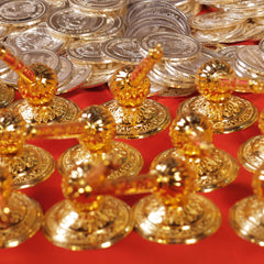 Siddh Abhimantrit Hanuman Gada + Silver Coin