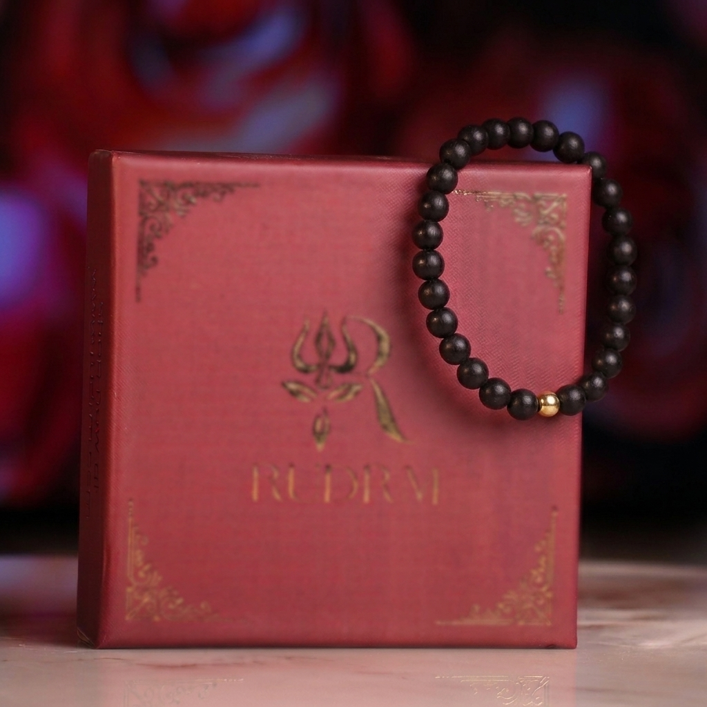 Natural Karungali Mala & Bracelet Set