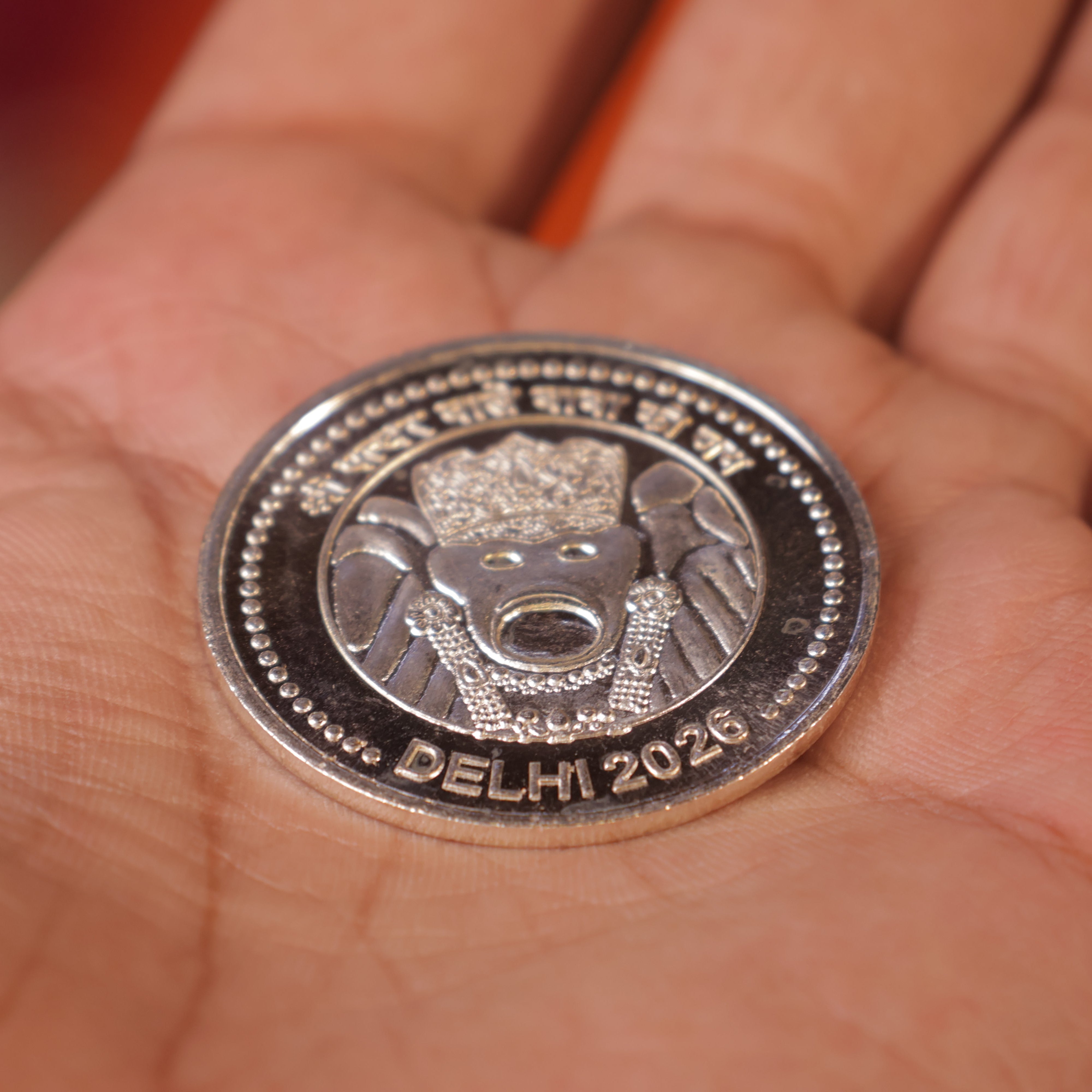Siddh Abhimantrit Hanuman Gada + Silver Coin