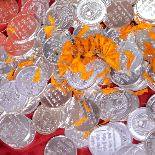 Siddh Abhimantrit Silver Coin and Tabeez